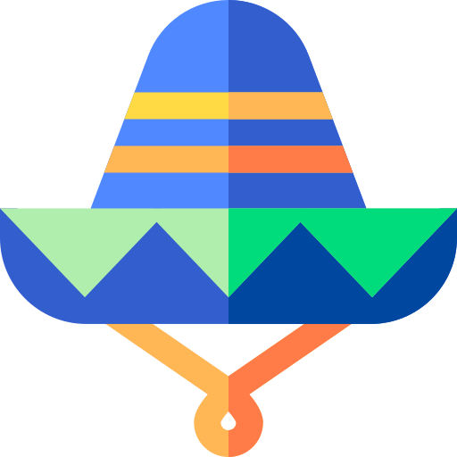 cappello messicano Basic Straight Flat icona