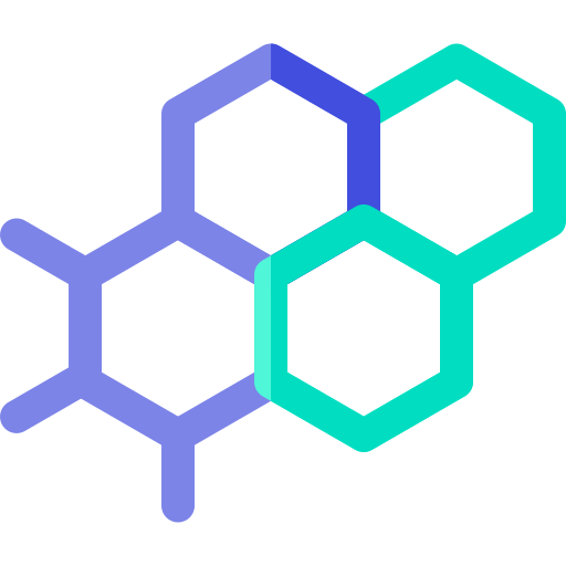 Молекула Basic Rounded Flat иконка