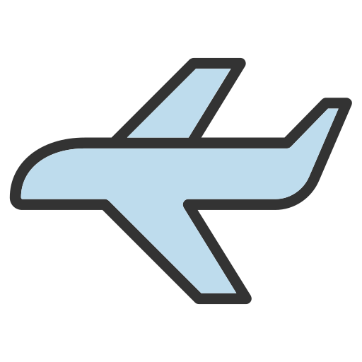 Air plane Generic Outline Color icon