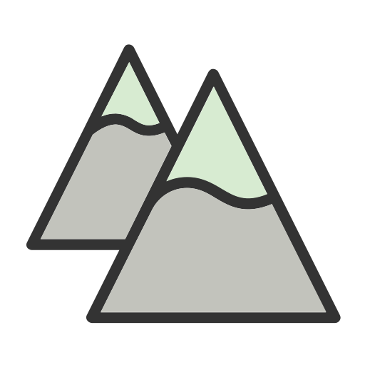 Mountain Generic Outline Color icon