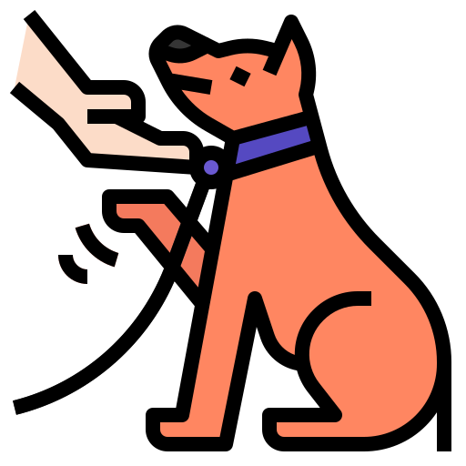 Сидящая собака Generic Outline Color иконка