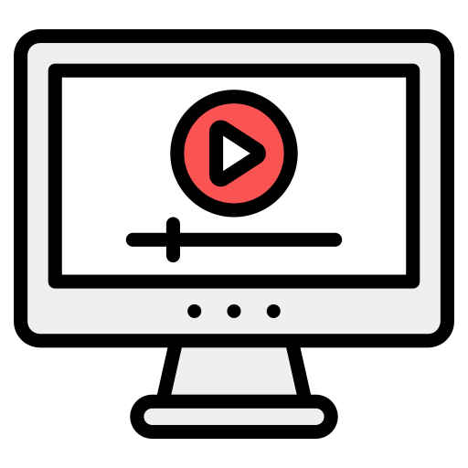 Online streaming Generic Outline Color icon
