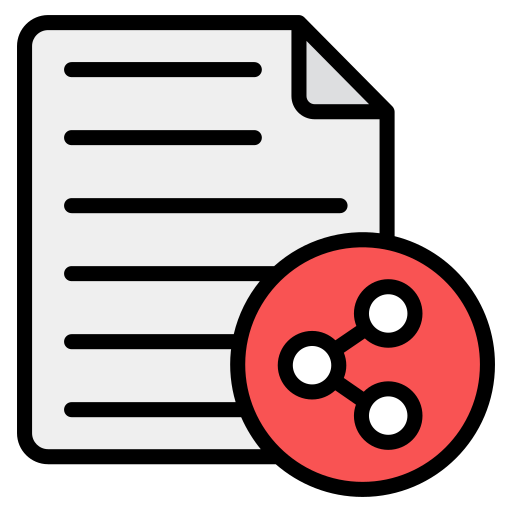 Sharing file Generic Outline Color icon