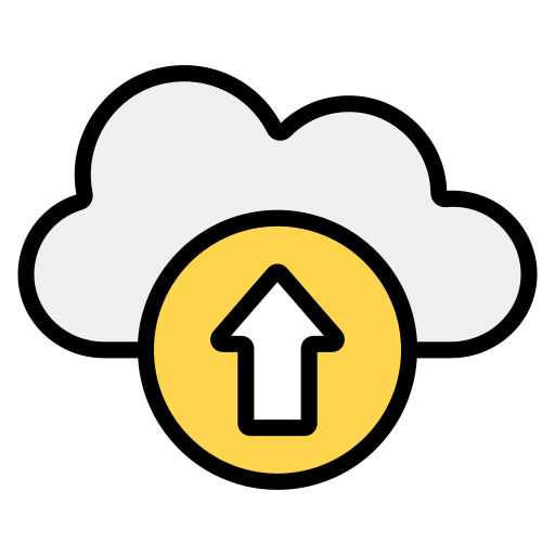 Cloud upload Generic Outline Color icon