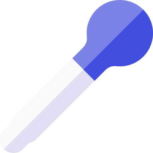 pipeta Basic Rounded Flat icono
