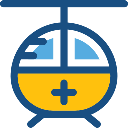 helikopter Prosymbols Duotone icoon