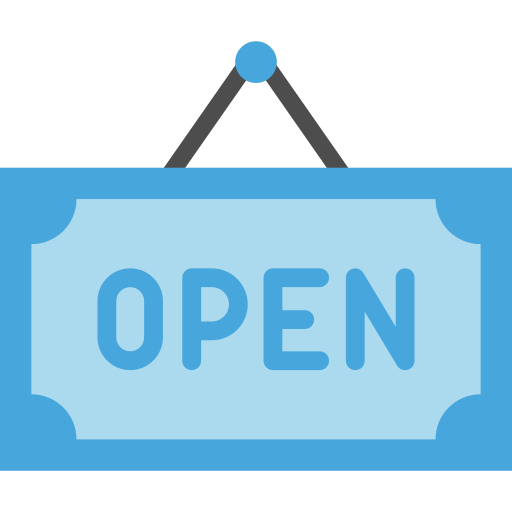 Open sign Special Flat icon