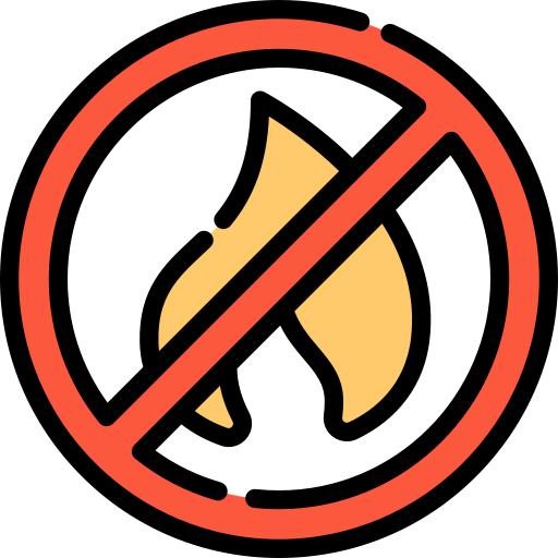 No fire Special Lineal color icon