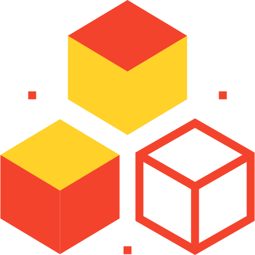 cubo Maxim Basinski Premium Yellow and Red icono