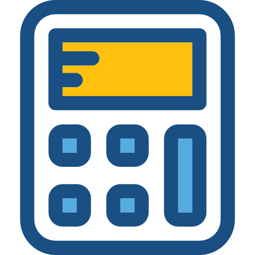 rekenmachine Prosymbols Duotone icoon