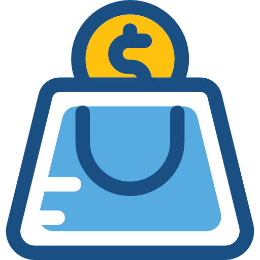 torba na zakupy Prosymbols Duotone ikona