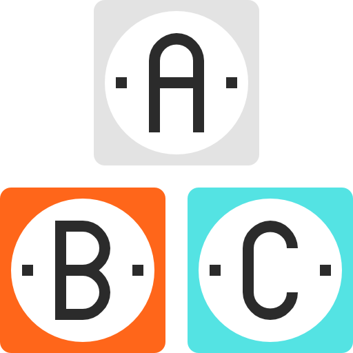 abc Maxim Flat Two Tone Linear colors icon