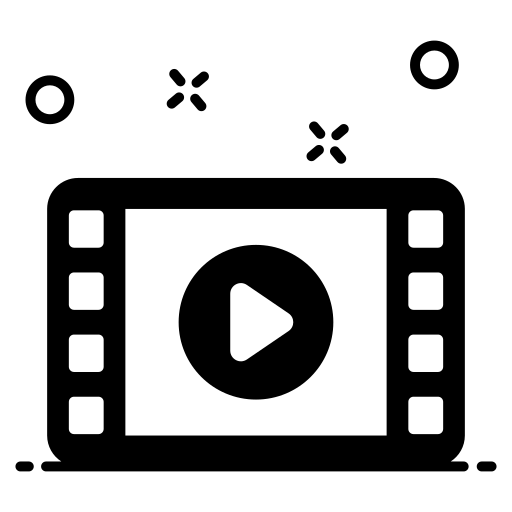 striscia cinematografica Generic Glyph icona