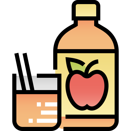 яблочный уксус Pixelmeetup Lineal Color иконка