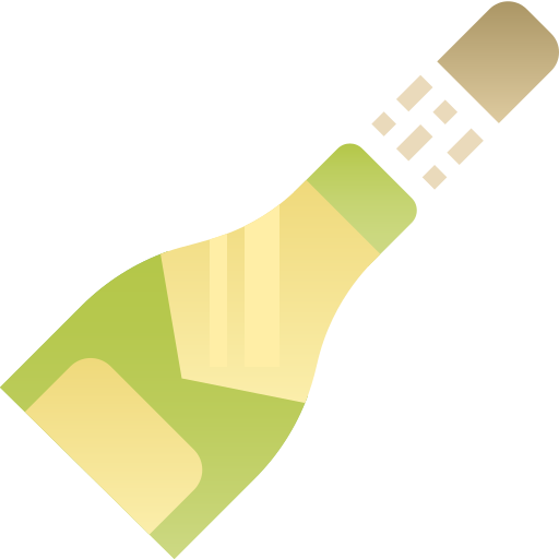 シャンパン Pixelmeetup Flat icon
