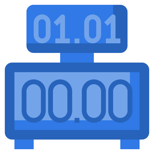 reloj digital Surang Flat icono