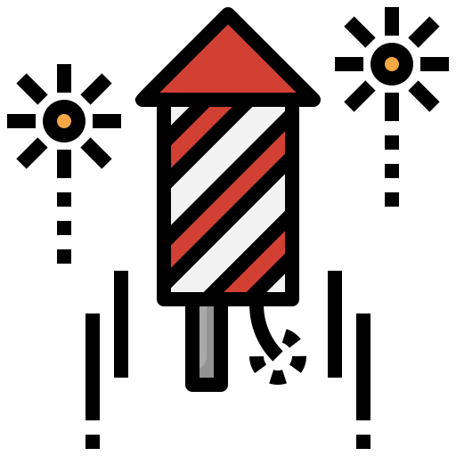 Firecracker Surang Lineal Color icon