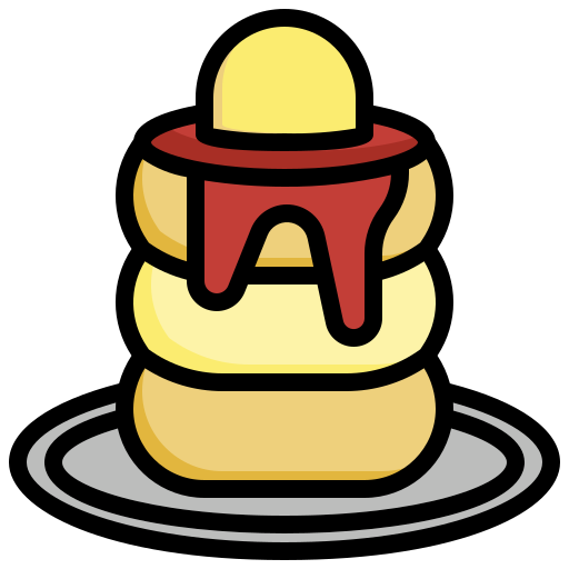 Pancake Surang Lineal Color icon