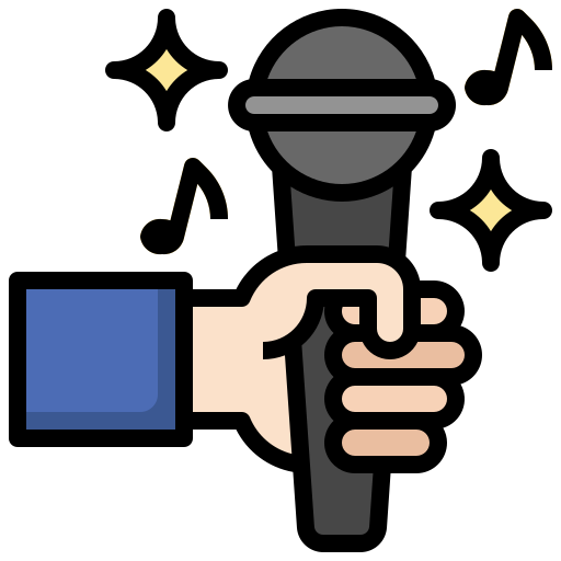 karaoke Surang Lineal Color icono