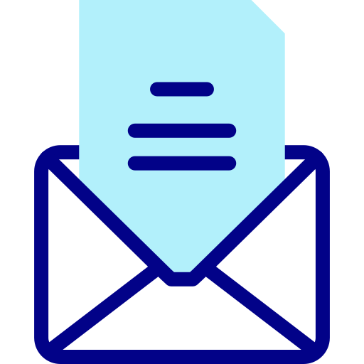 Letter Detailed Mixed Lineal color icon