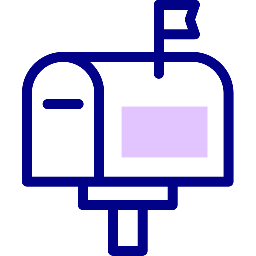 メールボックス Detailed Mixed Lineal color icon