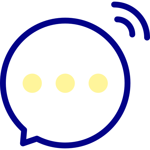 burbuja de diálogo Detailed Mixed Lineal color icono