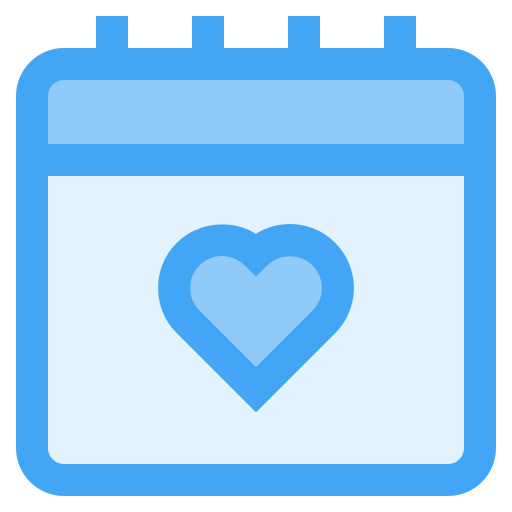 Valentines day Generic Blue icon