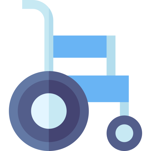 車椅子 Basic Straight Flat icon