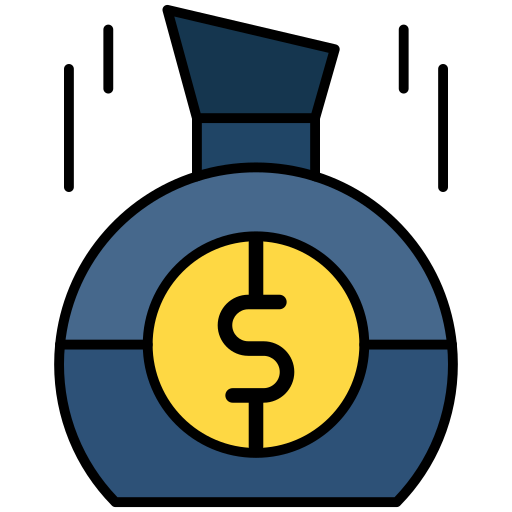 bolsa de dinero Generic Outline Color icono