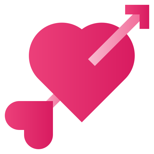 flecha de amor Generic Flat Gradient icono