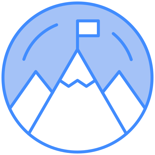 montaña Generic Blue icono