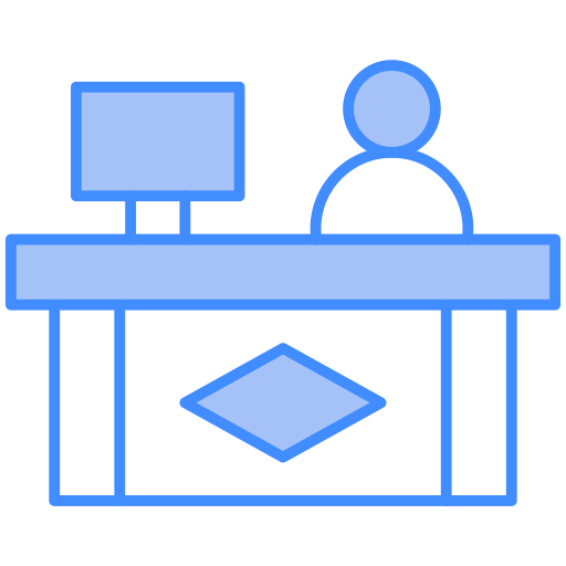 Information desk Generic Blue icon