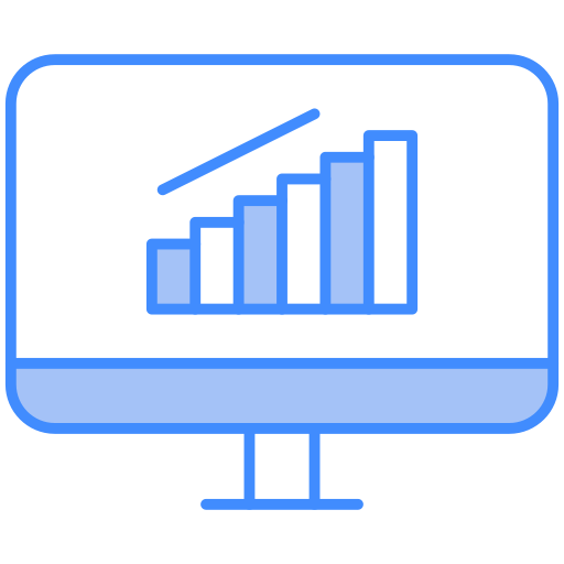 Data analytics Generic Blue icon