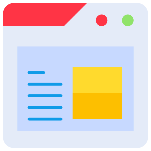 webpagina Generic Flat icoon