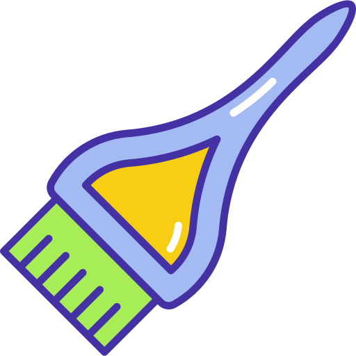 Hair dye brush Generic Outline Color icon