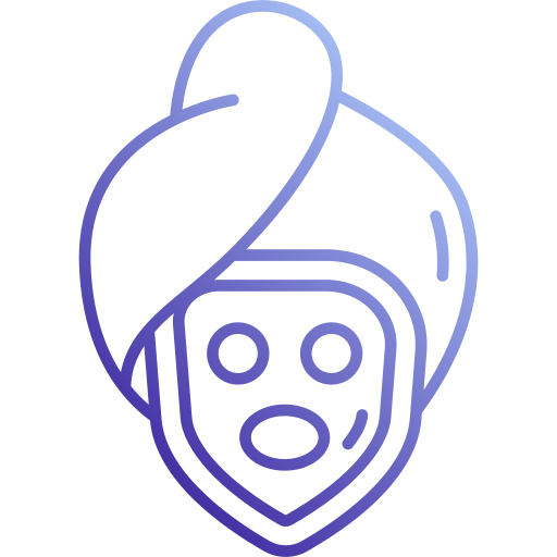 máscara facial Generic Gradient icono