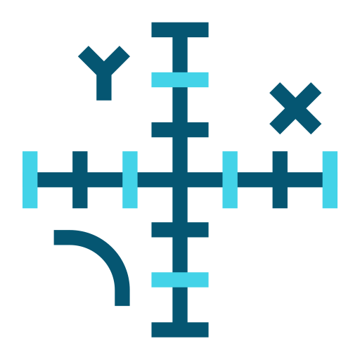 koordinatenachsen Generic Blue icon