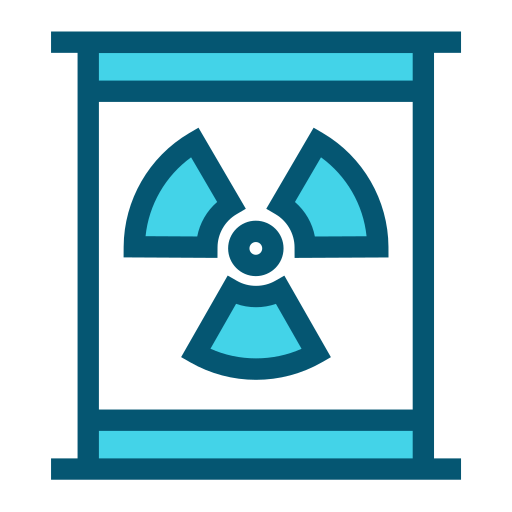 la energía nuclear Generic Blue icono