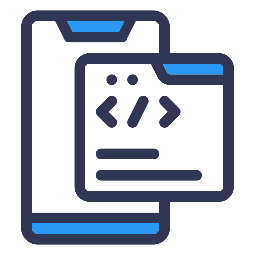 모바일 개발 Generic Blue icon