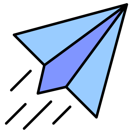 Paper plane Generic Outline Color icon