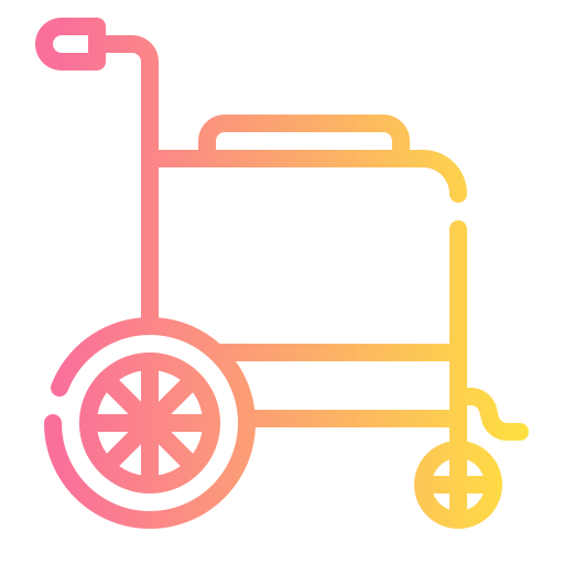 fauteuil roulant Generic Gradient Icône