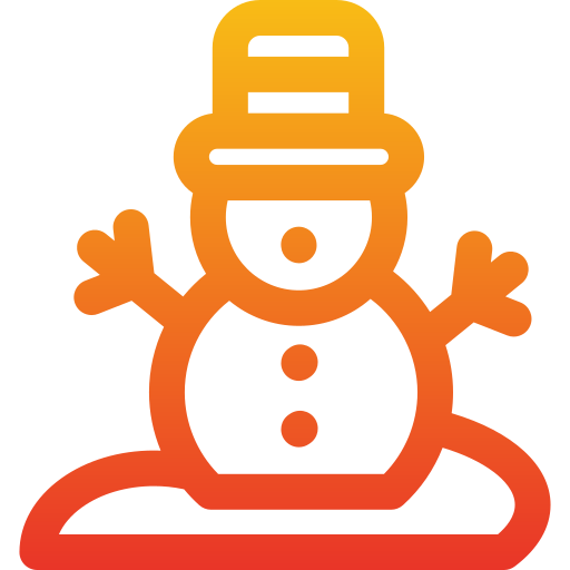 Snowman Generic Gradient icon