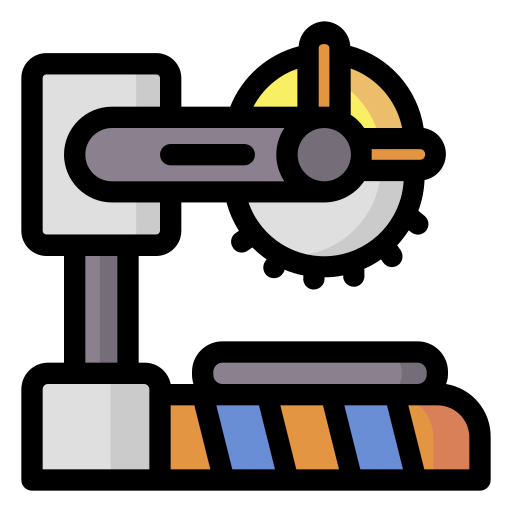 커터 기계 Generic Outline Color icon