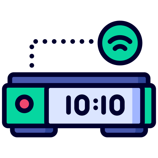 디지털 시계 Generic Outline Color icon
