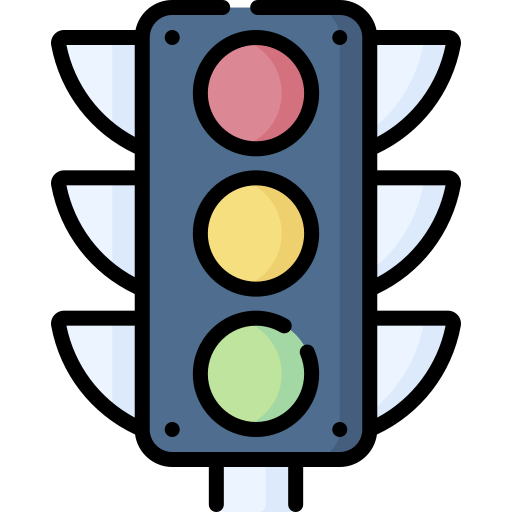 Stop light Special Lineal color icon
