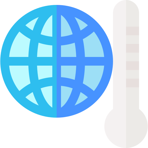 erderwärmung Basic Straight Flat icon