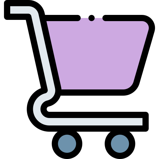 carrinho de compras Detailed Rounded Lineal color Ícone
