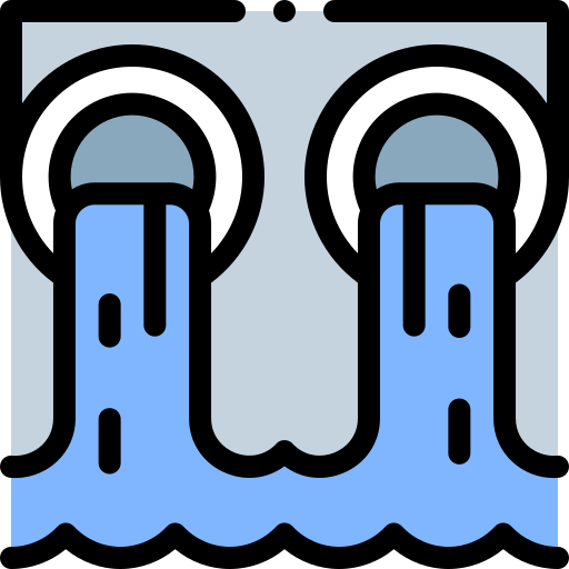 Sewer Detailed Rounded Lineal color icon