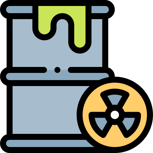 Nuclear energy Detailed Rounded Lineal color icon