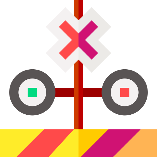 Железнодорожный переезд Basic Straight Flat иконка